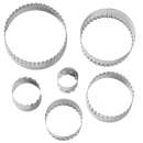 Oval Fondant Icing Double Ended Cutters - set of 6